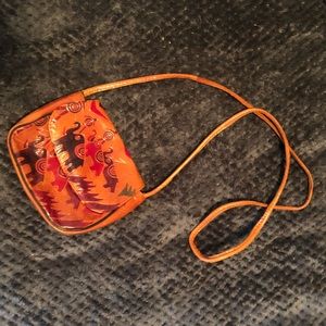 Art crossbody purse / Mexican crossbody